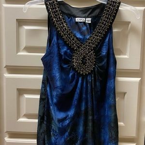 Beautiful detailed neckline blouse